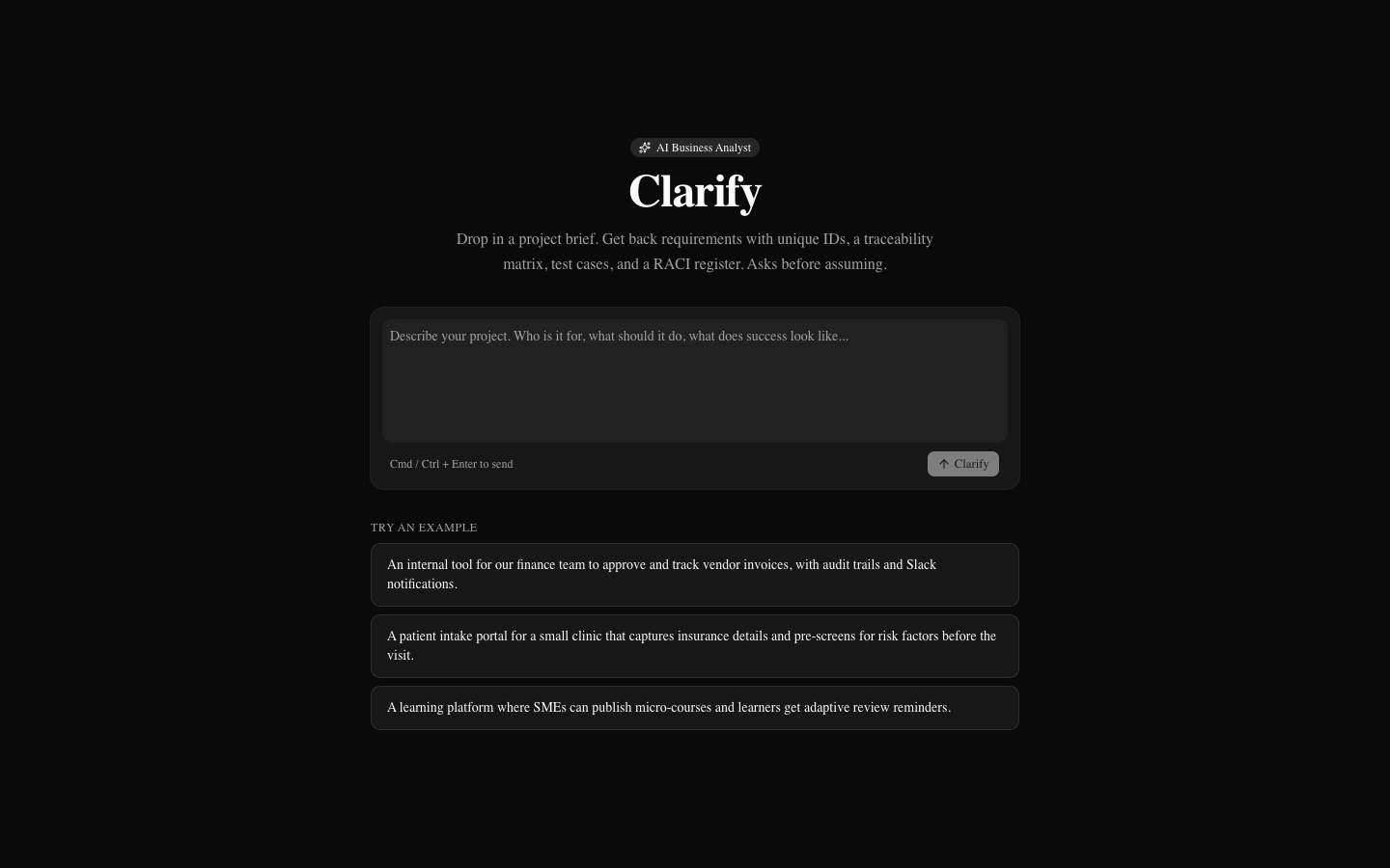 Clarify LLM agent preview